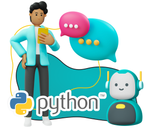 Умный чат-бот на Python - КИБЕРшкола программирования для детей, компьютерные курсы для школьников, начинающих и подростков - KIBERone г. Екатеринбург